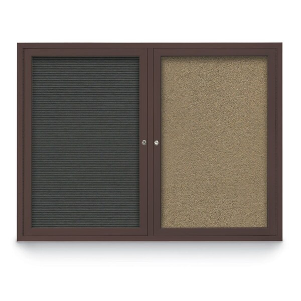 Corkboard, Rubber/Black, 36" x 36"